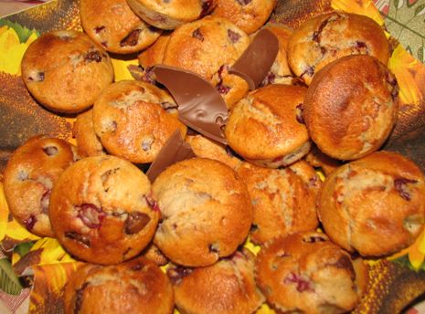 Meggyes-csokis muffin
