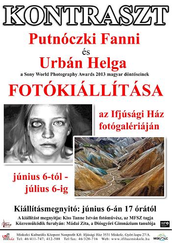 KONTRASZT Putnóczki Fanni és Urbán Helga fotókiállítása