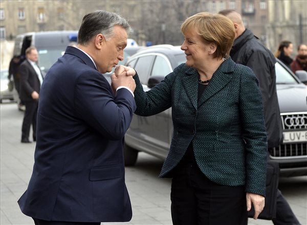 Merkel Budapesten – Orbán Viktor fogadta a német kancellárt