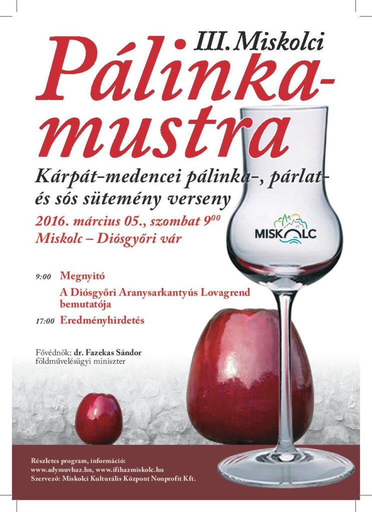 III. Miskolci Pálinka mustra