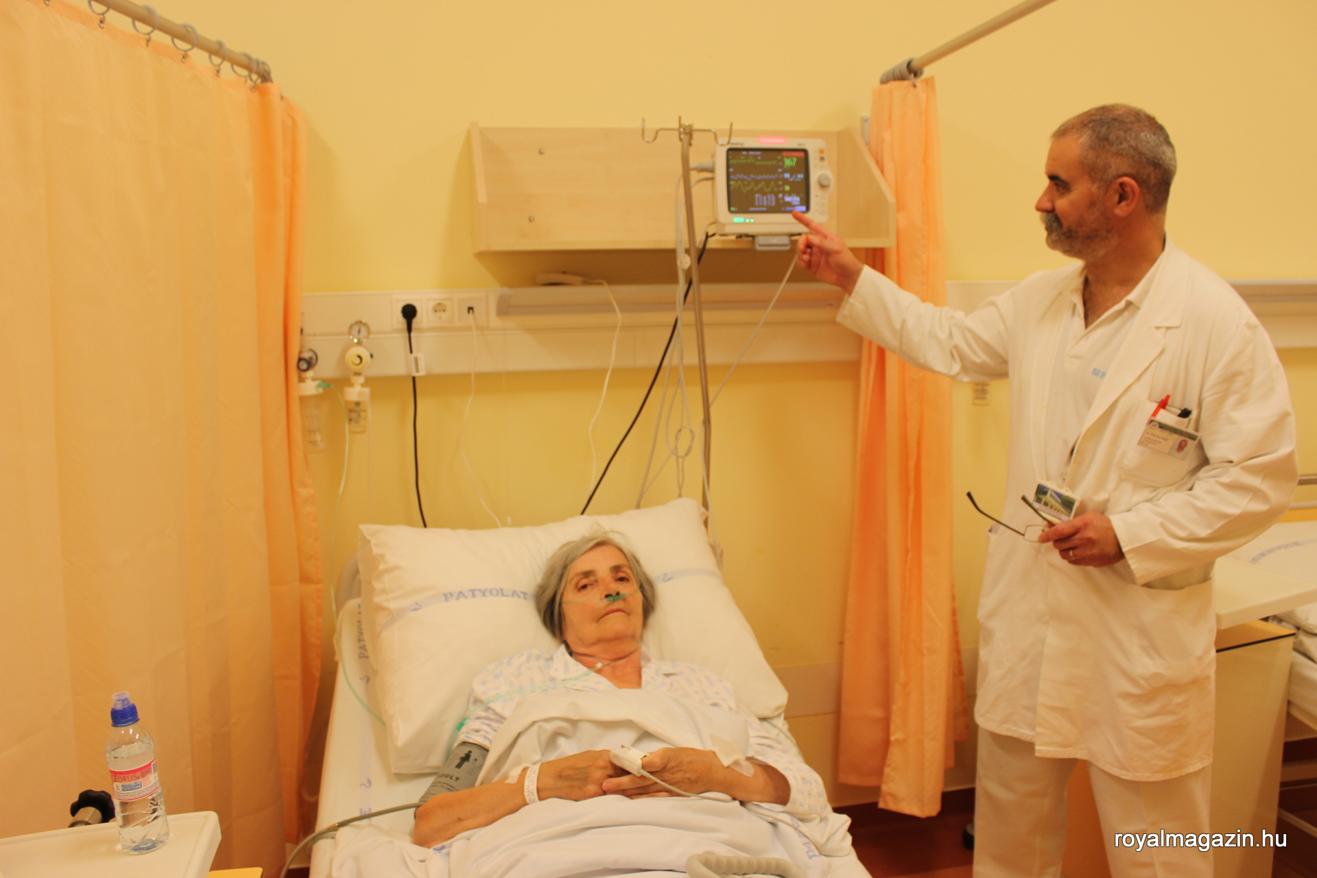 Betegőrző monitorokat adományoztak a megyei kórház mellkassebészete