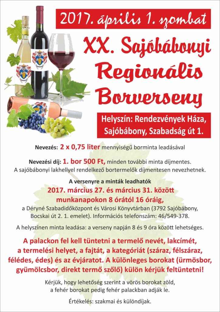 Huszadik borverseny Sajóbábonyban