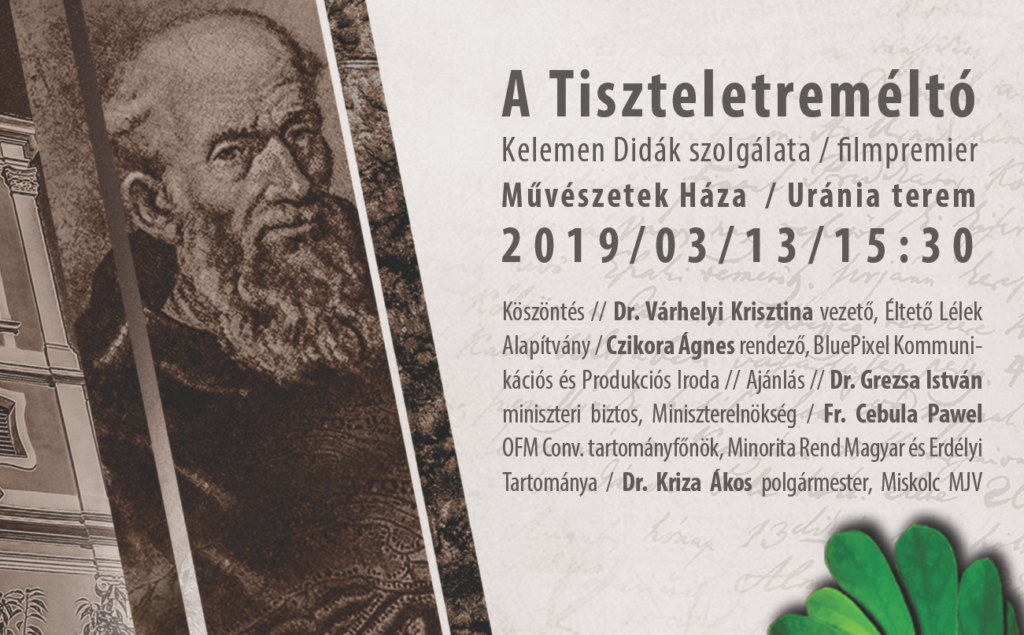 A Tiszteletreméltó – filmpremier