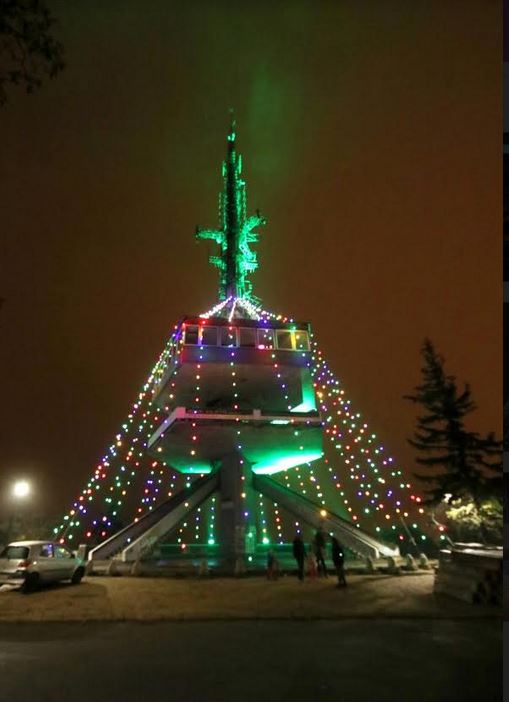 Az ország legnagyobb karácsonyfájává alakul át az Avasi kilátó