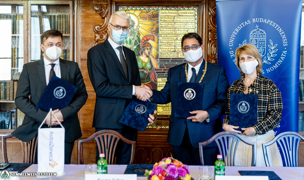 Stratégiai együttműködési megállapodást kötött a Semmelweis Egyetem és az AstraZeneca