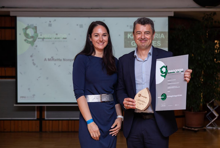 Greengage díjat nyert a Mirehu szemléletformáló tevékenysége