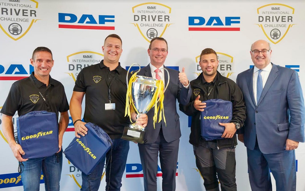 Magyar sofőr lett Európa legjobb kamionvezetője a Goodyear tesztpályáján tartott versenyen