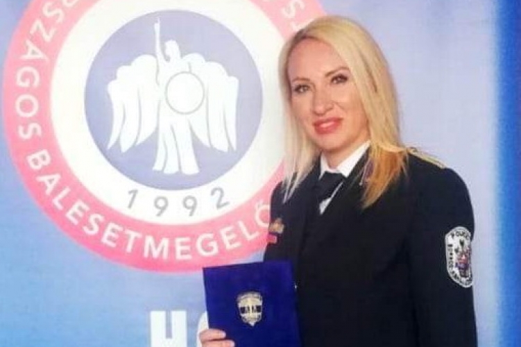 Az év iskolarendőre díjat kapta: Jaskó Judit rendőr főhadnagy
