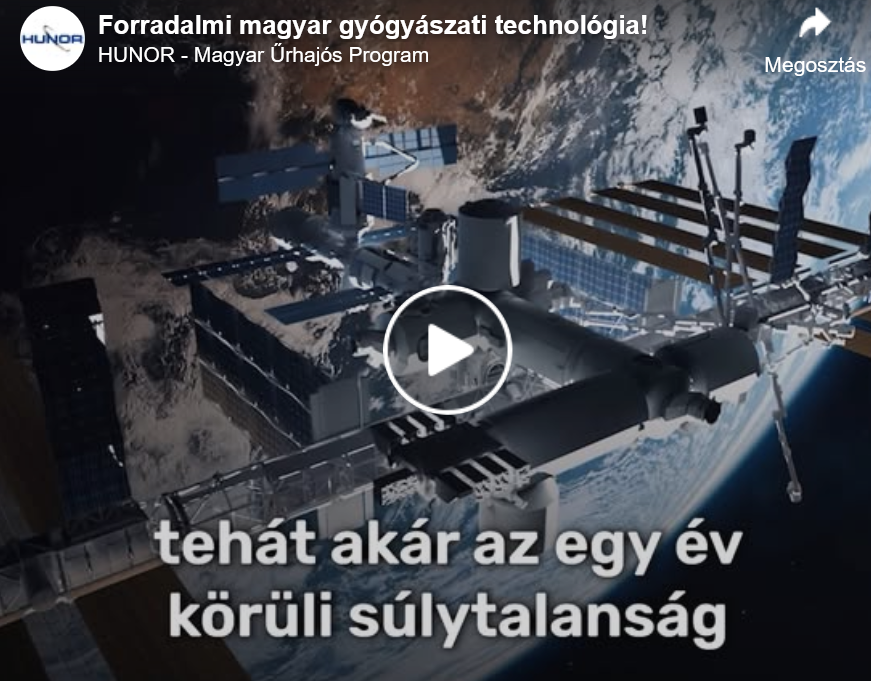 Két űrbeli kutatásban vesz részt a Semmelweis Egyetem