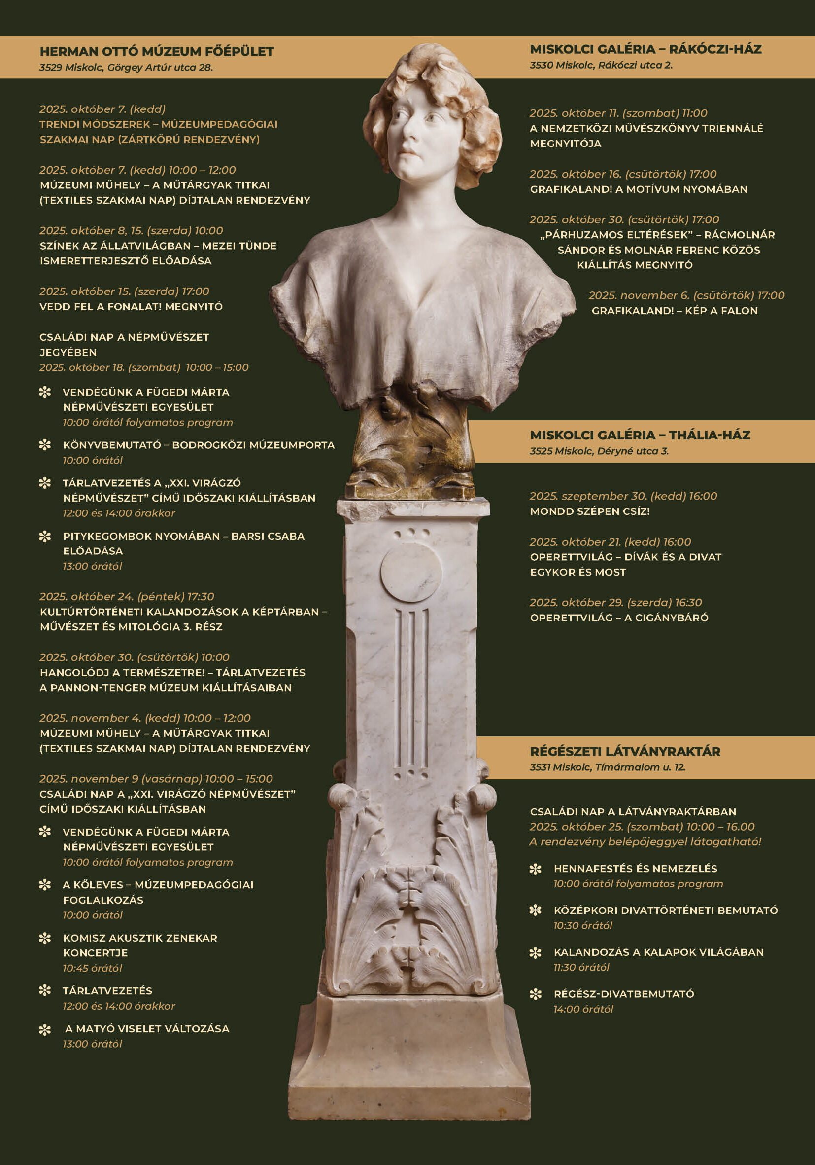 Ősszel ismét a múzeumoké a főszerep Miskolcon – indul a Múzeumok Őszi Fesztiválja!