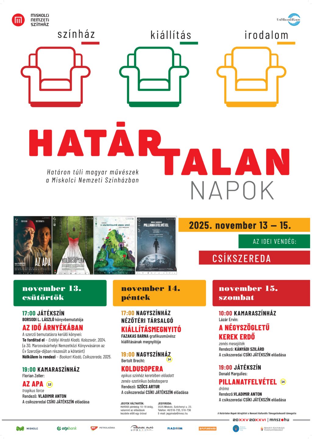 Ismét Határtalan Napok a Miskolci Nemzeti Színházban!