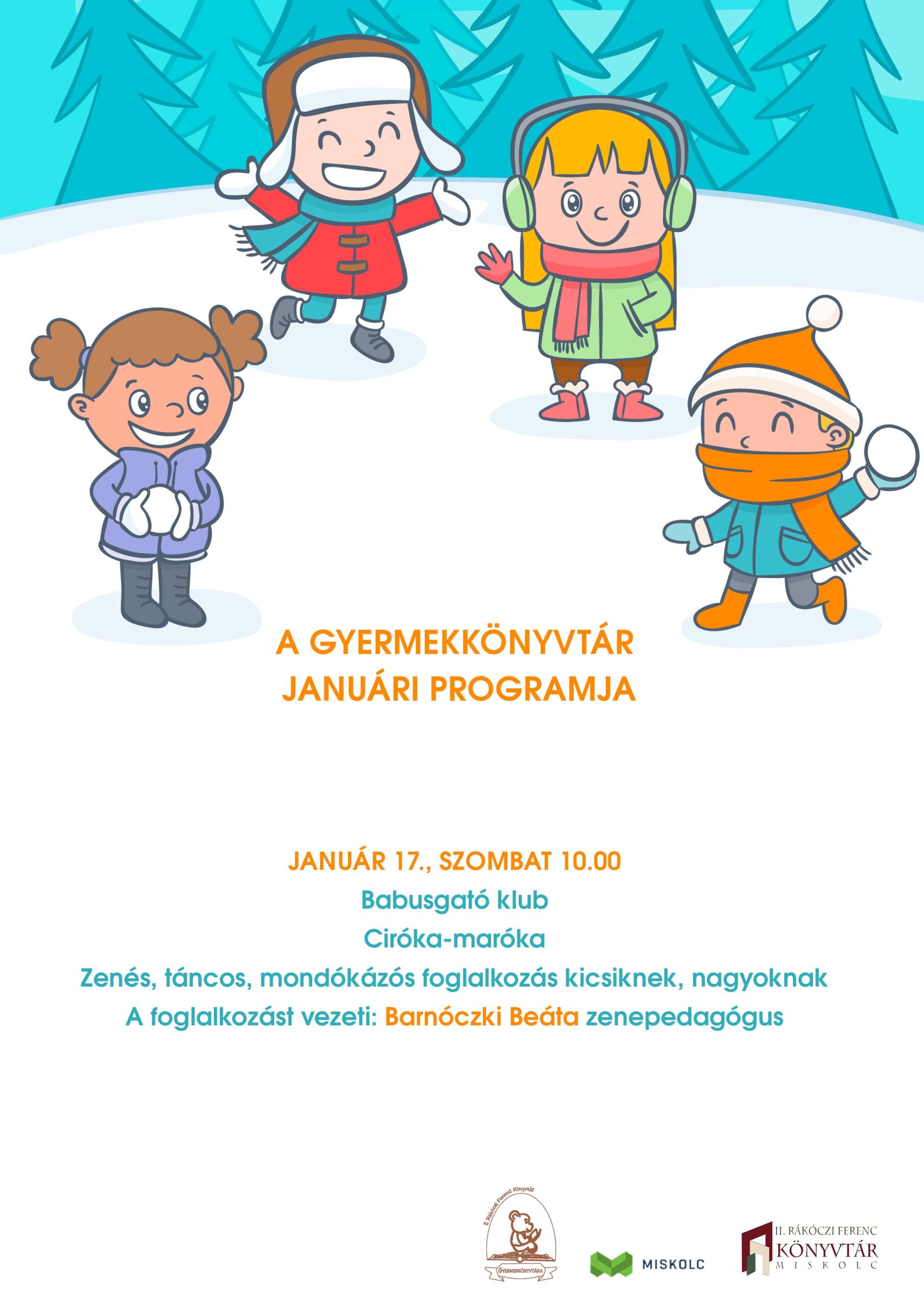 Népszerű programok várják januárban is a gyermekeket