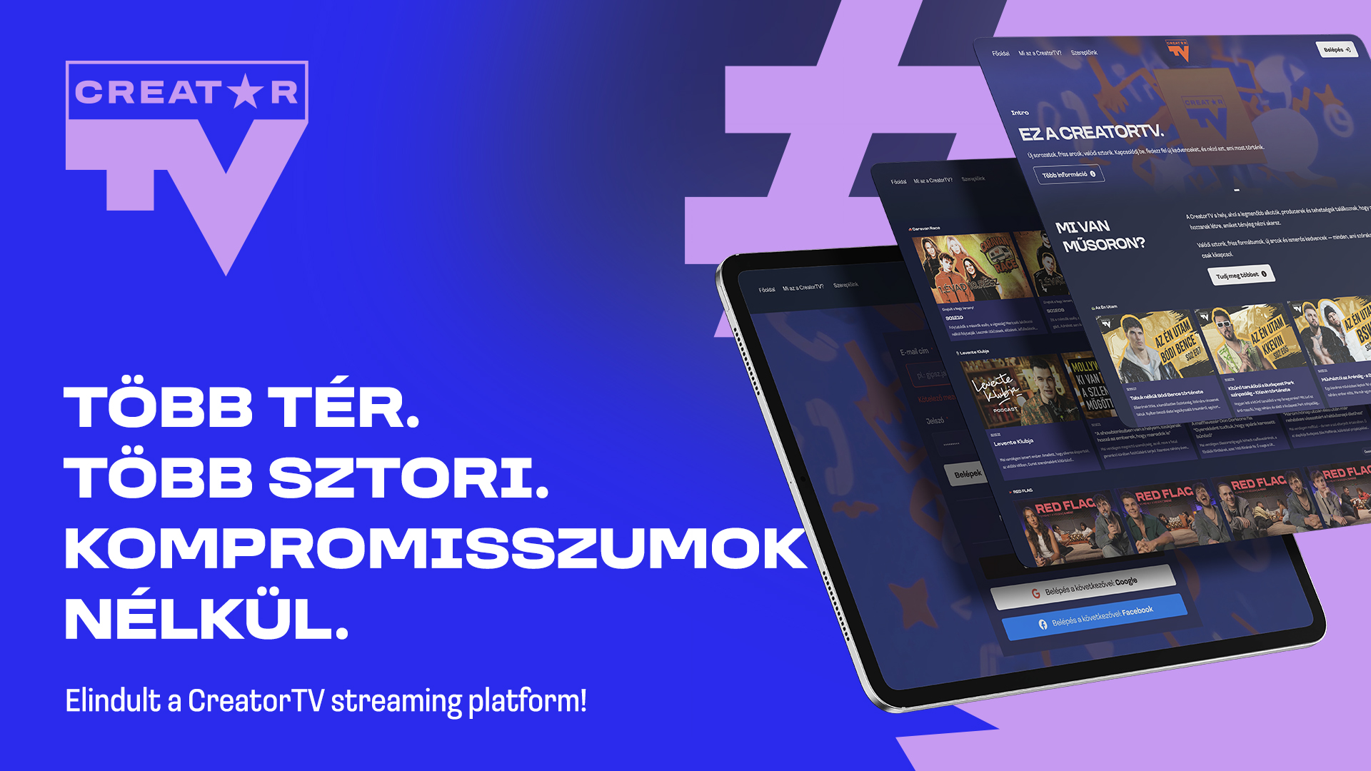 Elindult a Creator TV saját streaming platformja