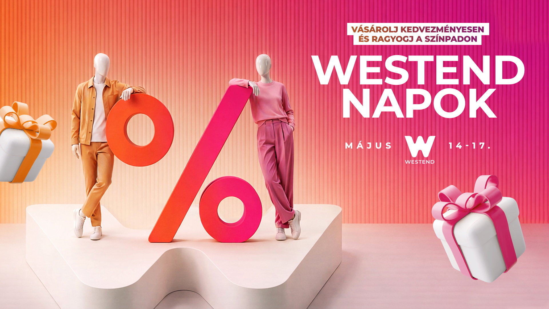 Most te is lehetsz modell – jönnek a Westend Napok- Május 14–17.