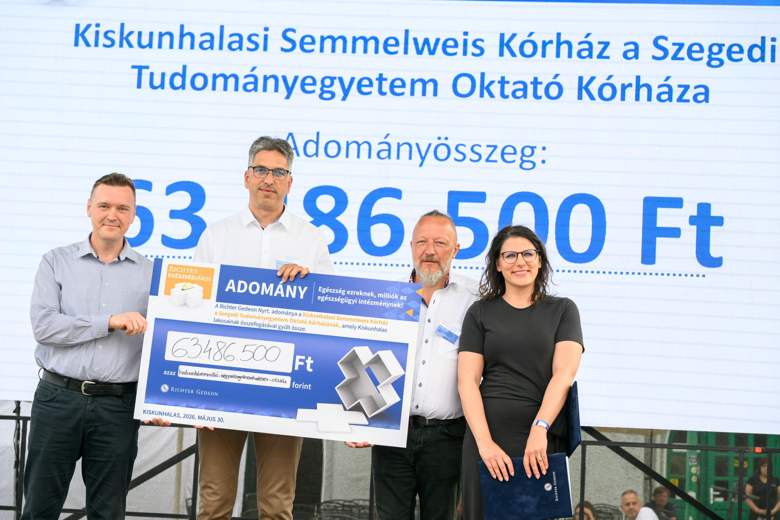 Több mint 7.000 egészségügyi szűrés, adományrekord és 90 millió forint támogatás a Richter Egészségváros tavaszi állomásain