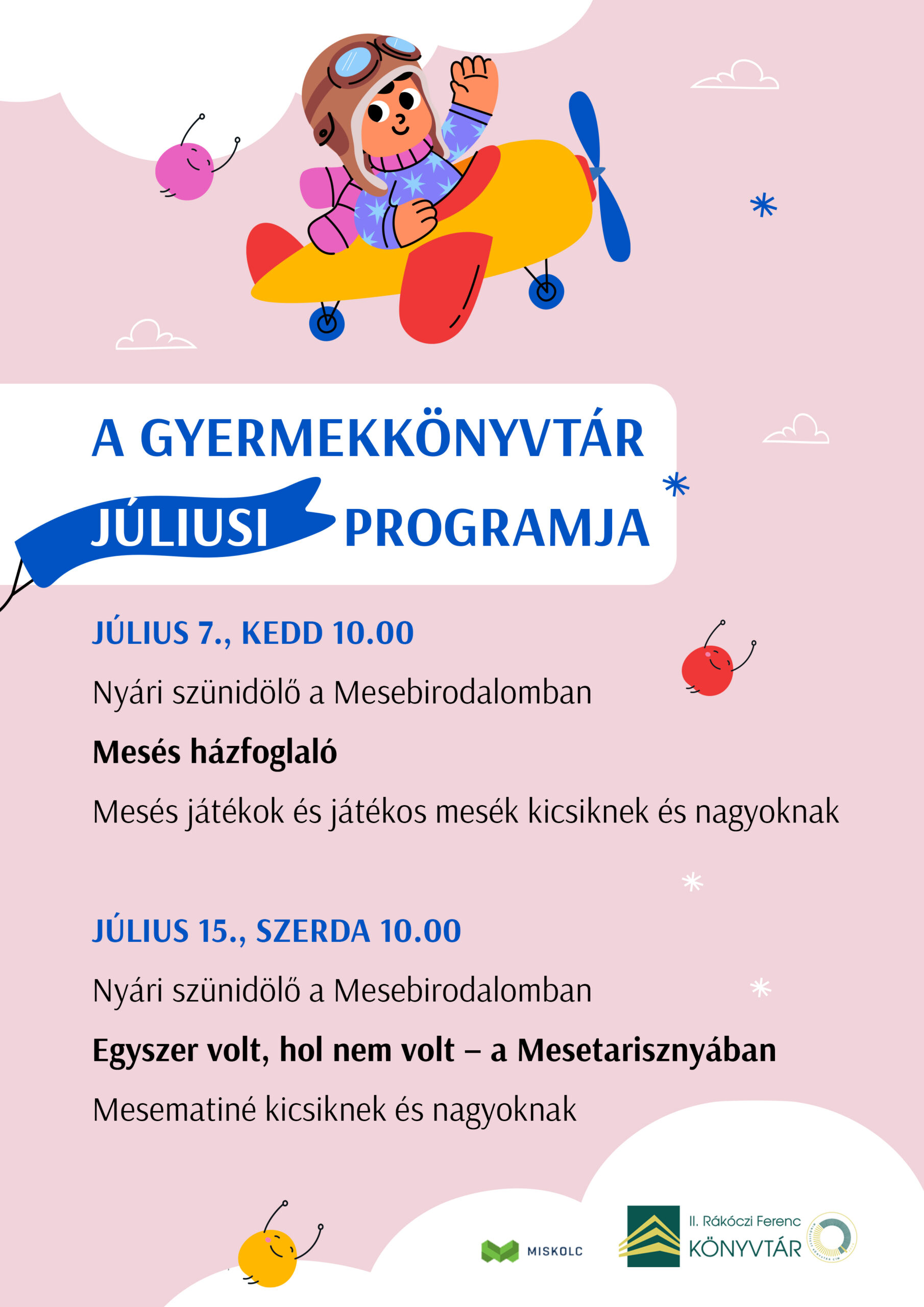 Könyvtári programok a szünidő jegyében-Miskolc