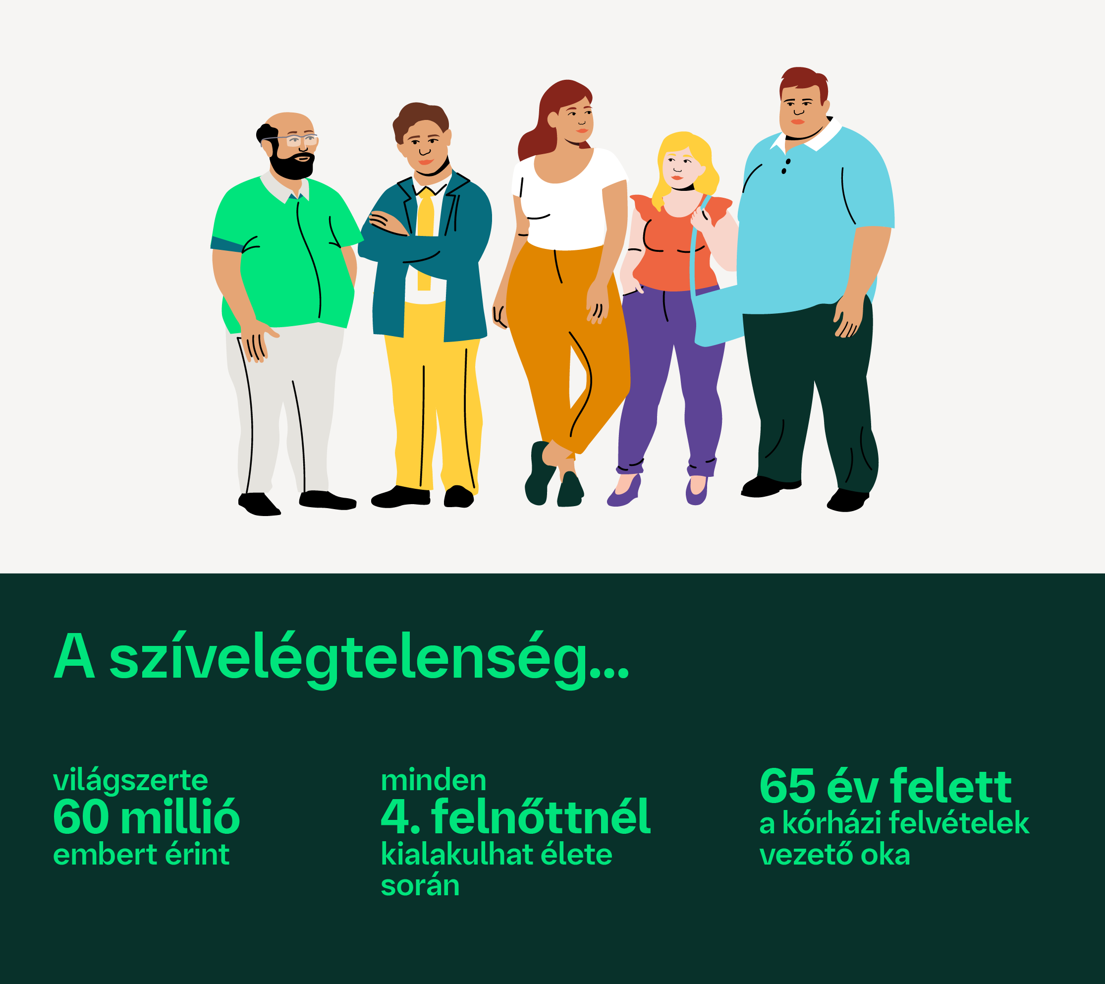 A szívelégtelenség Magyarországon mintegy 240 ezer embert érint¹