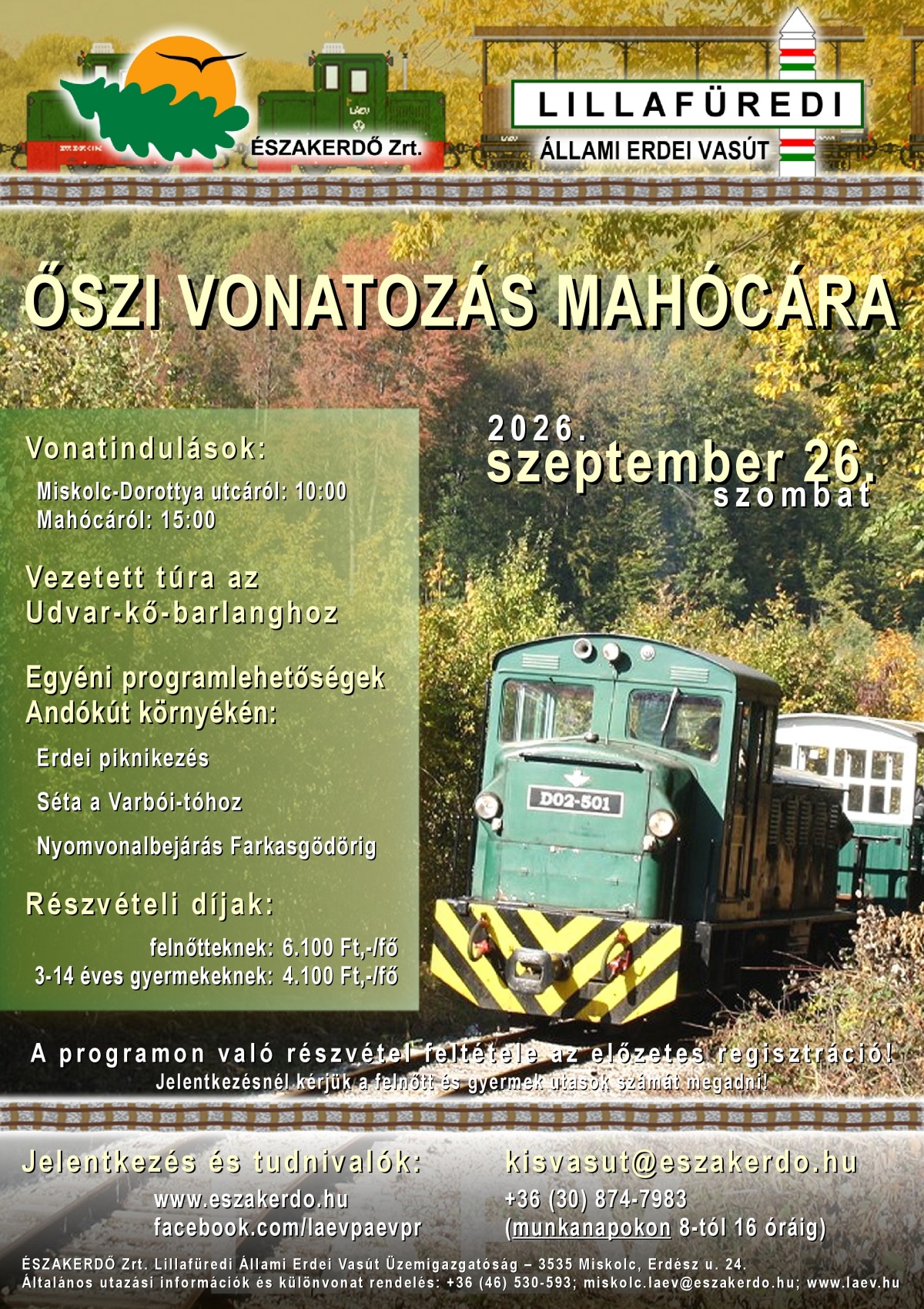 ÉSZAKERDŐ-Kisvasút program