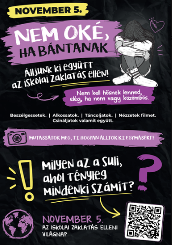 November 5-én az egész ország megmutathatja: a bántalmazás NEM OKÉ!