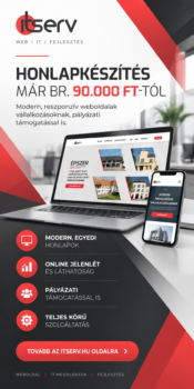 Modern itserv honlapkészítési banner