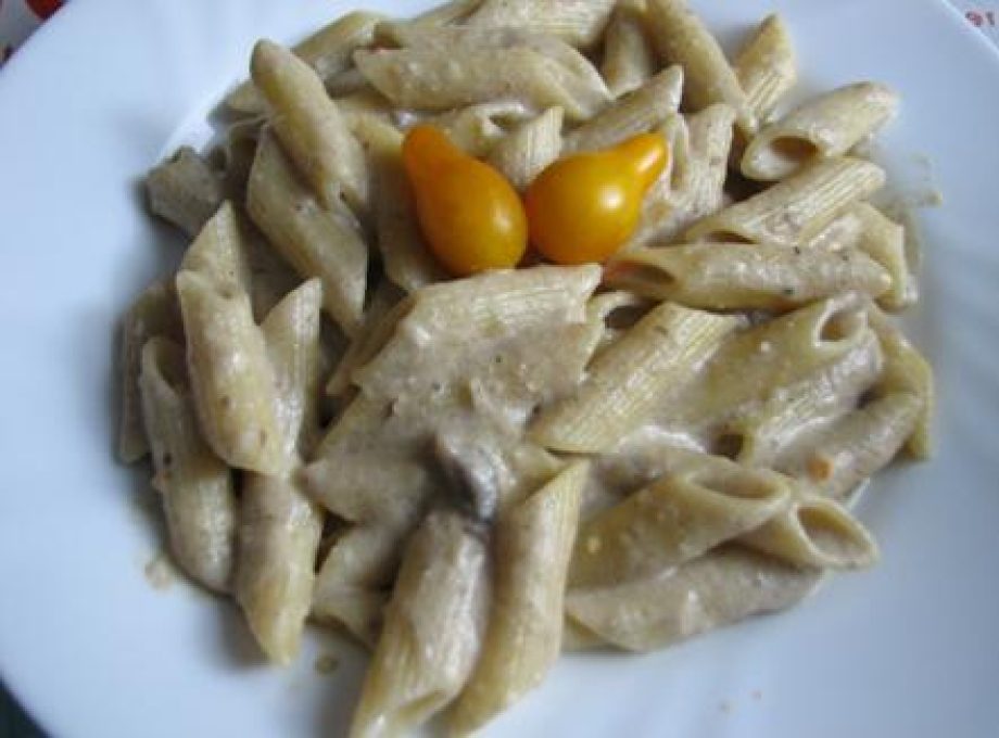 Tejszínes-gombás penne