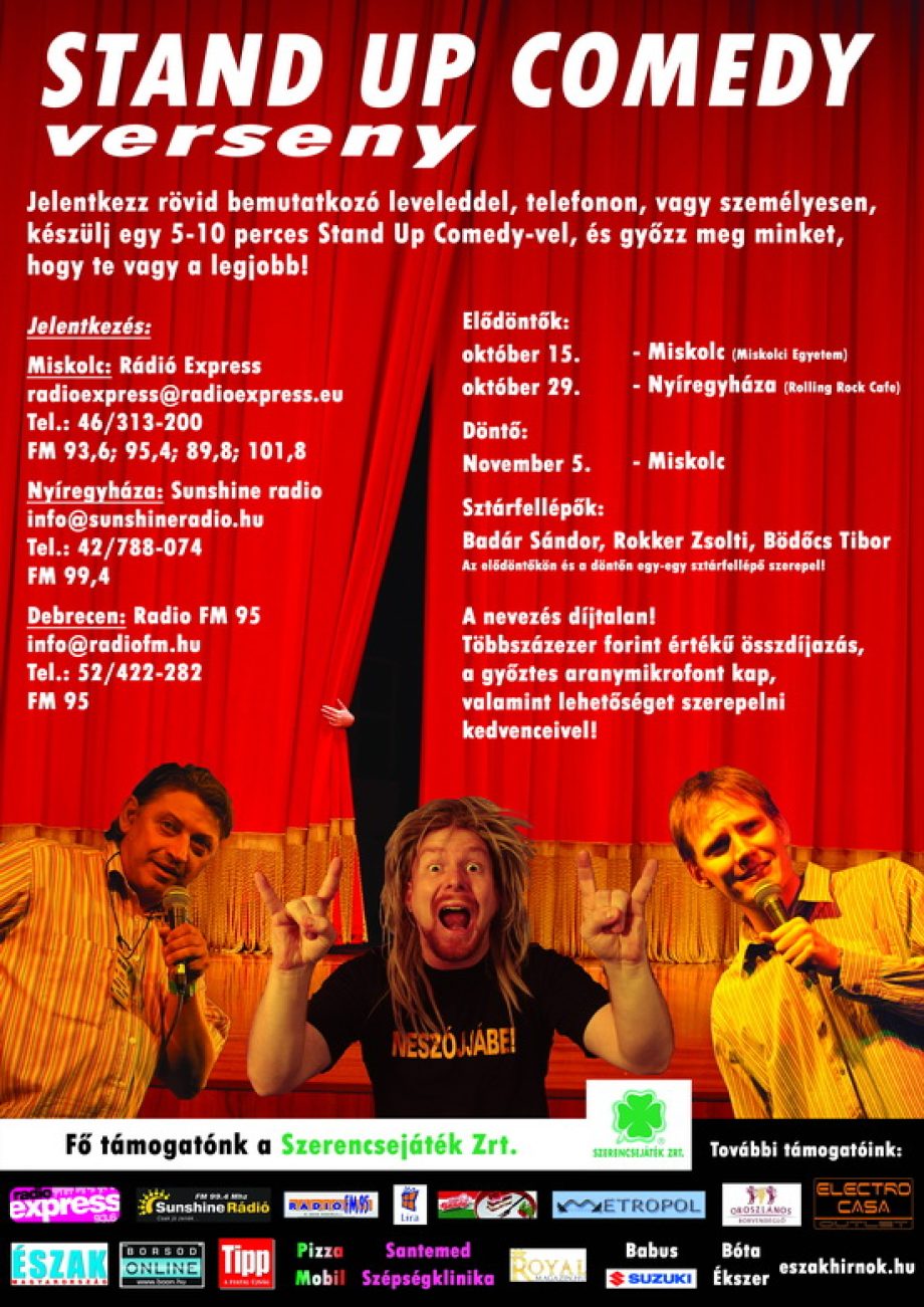 Stand up comedy verseny
