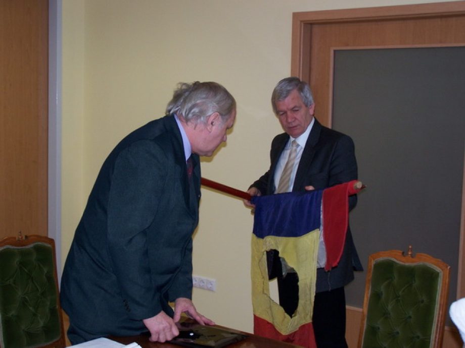 Román zászló az ózdi múzeumban