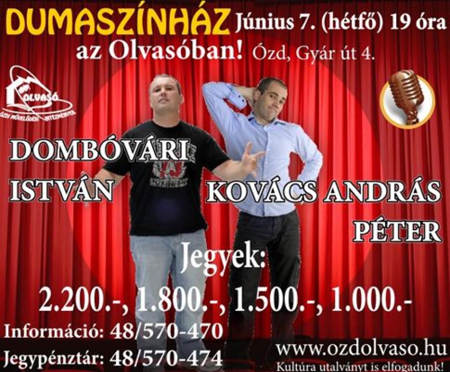 ÓMI VÁROSI MŰVELŐDÉSI KÖZPONT „Olvasó” HAVI PROGRAMAJÁNLÓ
