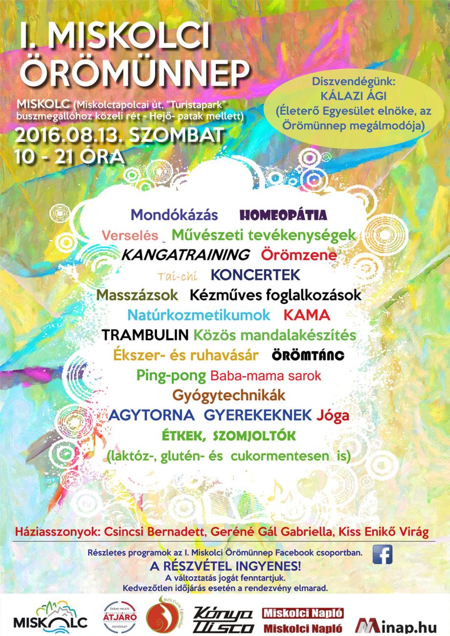 I.MISKOLCIÖRÖMÜNEP2016-PLAKÁT-