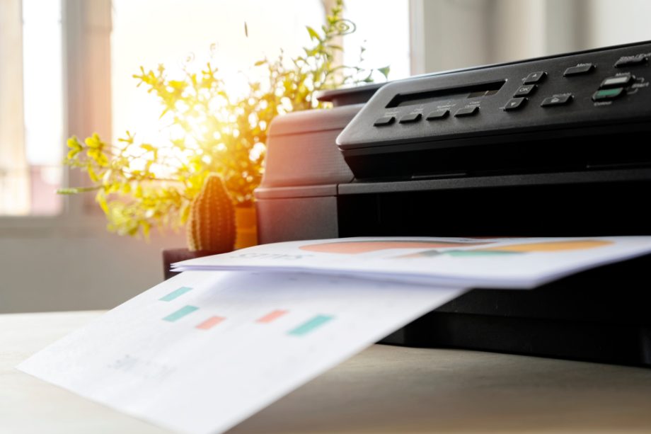 The,Printer,Is,Fully,Functional,located,On,The,Desk.,Is,Important